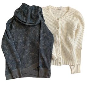 Bundle of 2 REI COOP Hoodie and Gymboree Cardigan Girls Size L (10-12)